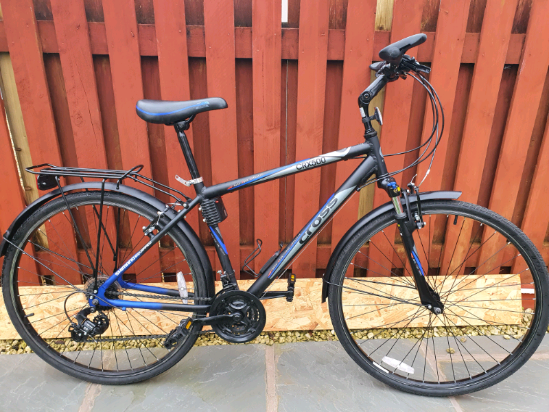 cross crx500 28 inch 700c front suspension male hybrid bike